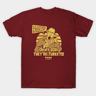 YELLOW WKRP OH MY GOD T-Shirt